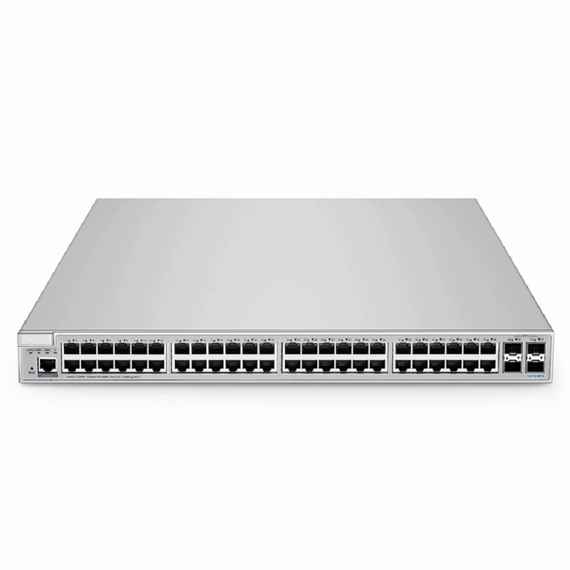 FyberOptix S3910-48TS, 48-Port Gigabit Ethernet L2+ Switch, 48 x Gigabit RJ45, with 4 x 10Gb SFP+ Uplinks, Stackable Switch, Broadcom Chip