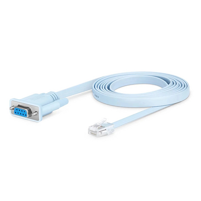 FyberOptix 7ft (2m) RJ45 (Male) to DB9 (Female) Console Cable, Blue