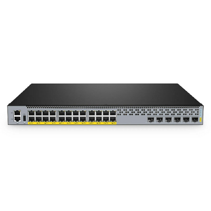 FyberOptix S5440L-24P, 24-Port Gigabit Ethernet L3 PoE+ Switch, 24 x PoE+ Ports @370W, with 6 x 25Gb SFP28 Uplinks, Support VXLAN & MLAG