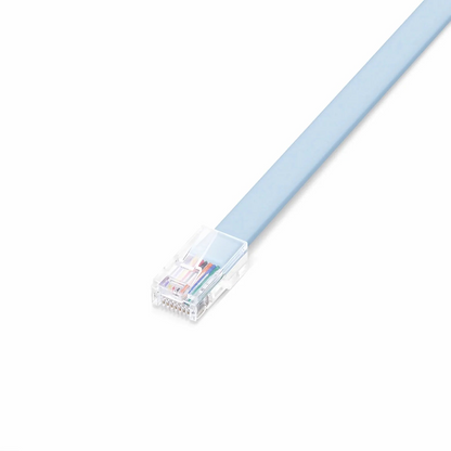 FyberOptix 7ft (2m) USB (Male) to RJ45 (Male) Console Cable, Blue