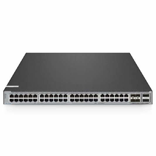 FyberOptix S5860-48XMG, 48-Port Ethernet L3 Switch, 48 x 10GBASE-T/Multi-Gigabit Ports, 4 x 25Gb SFP28, with 2 x 40Gb QSFP+ Uplinks, Support Stacking, Broadcom Chip