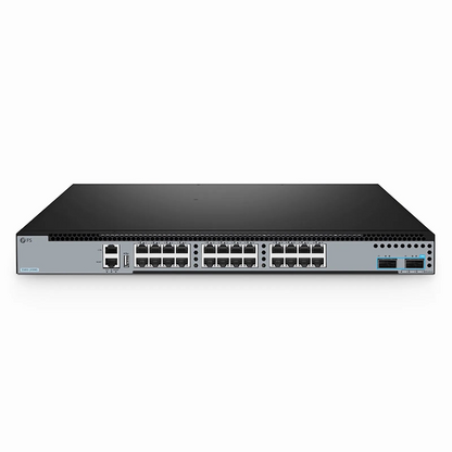 FyberOptix S5850-24XMG, 24-Port Ethernet L3 Switch, 24 x 10GBASE-T/Multi-Gigabit, with 2 x 100Gb QSFP28, Support MPLS&MLAG