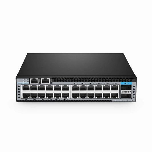 FyberOptix S5850C-24XMG2C, 24-Port Ethernet L3 Half-width Switch, 24 x 10GBase-T/Multi-Gigabit, with 2 x 100Gb QSFP28 Uplinks, AV over IP, Support MLAG