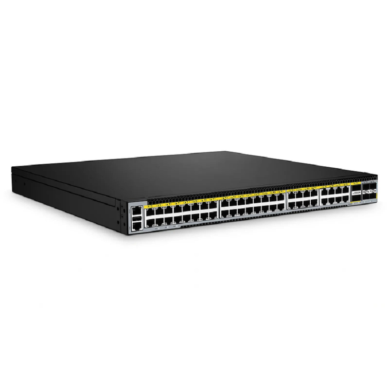 FyberOptix S5440-48MU, 48-Port Gigabit Ethernet L3 PoE++ Switch, 40 x 2.5Gb PoE++, 8 x 10Gb PoE++ Ports @2000W, with 4 x 25Gb SFP28 and 2 x 40Gb QSFP+ Uplinks, Support EVPN-VXLAN & MLAG
