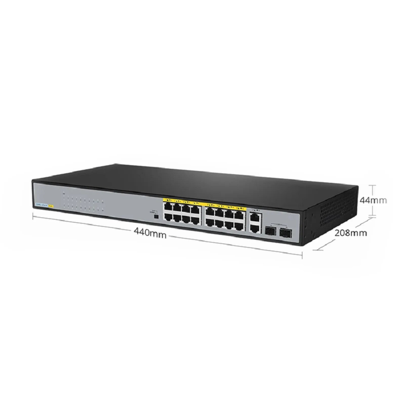 FyberOptix S5440L-48M, 48-Port Ethernet L3 Switch, 48 x 2.5Gb RJ45/Multi-Gigabit, with 4 x 25Gb SFP28 and 2 x 40Gb QSFP+ Uplinks, Support EVPN-VXLAN&MLAG