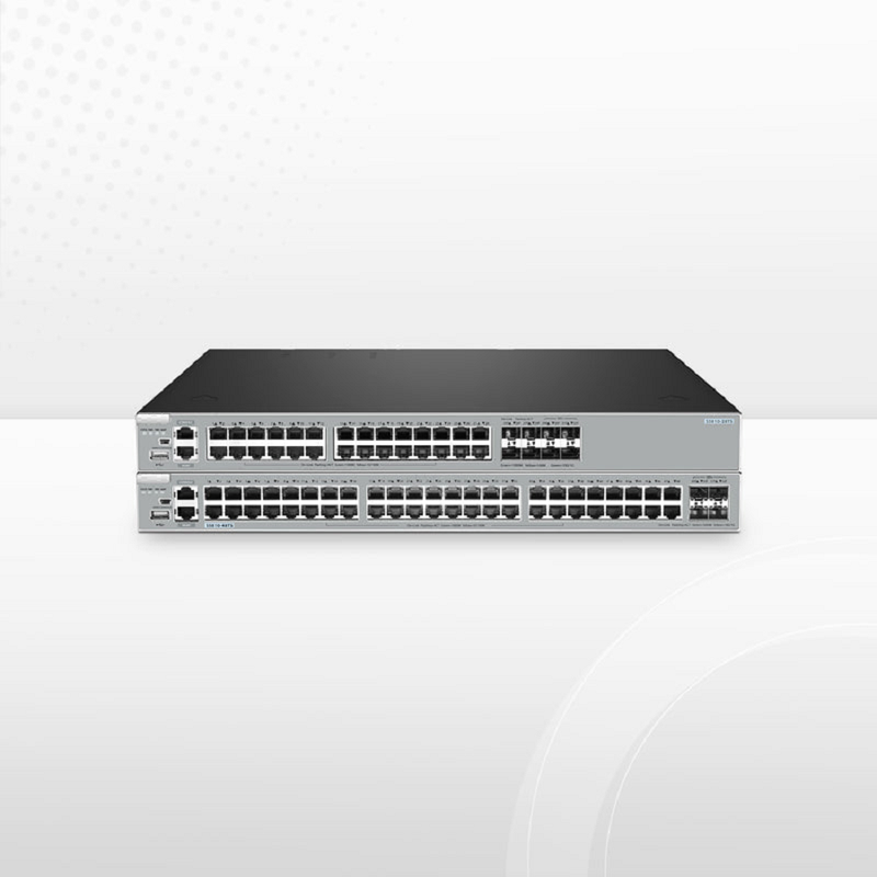 FyberOptix S5810-28TS, 28-Port Gigabit Ethernet L3 Switch, 24 x Gigabit RJ45, 4 x RJ45/SFP Combo Ports, with 4 x 10Gb SFP+ Uplinks, Stackable Switch, Broadcom Chip