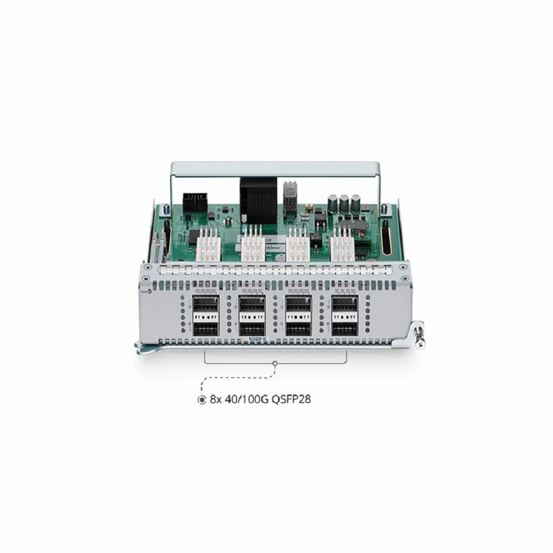 FyberOptix NC8200-8C, 8-Port 100Gb QSFP28 Line Card for Data Center Chassis Switch NC8200-4TD