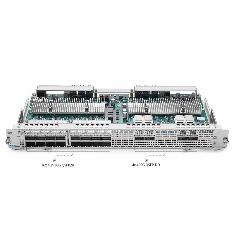 FyberOptix NC8400-16CD,16-Port 100Gb QSFP28 Line Card, with 4x400Gb QSFP-DD for Data Center Chassis Switch NC8400-4TH