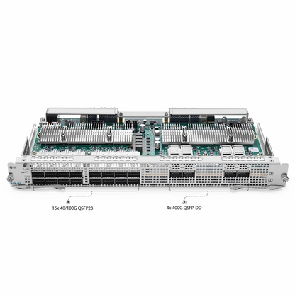FyberOptix NC8400-16CD,16-Port 100Gb QSFP28 Line Card, with 4x400Gb QSFP-DD for Data Center Chassis Switch NC8400-4TH