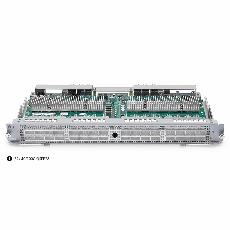 FyberOptix NC8400-32C, 32-Port 100Gb QSFP28 Line Card for Data Center Chassis Switch NC8400-4TH