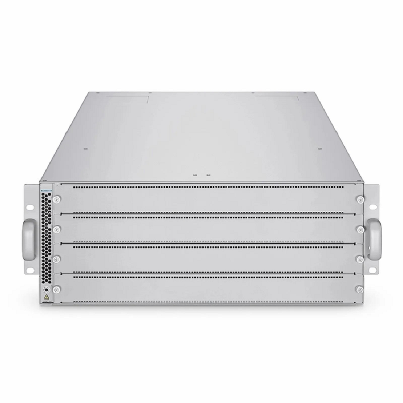 FyberOptix NC8400-4TH, 4-Slot 4U Ethernet L3 Data Center Chassis Switch Unloaded, with 4x 40/100/400Gb Line Cards, Supports MLAG, Broadcom Chip