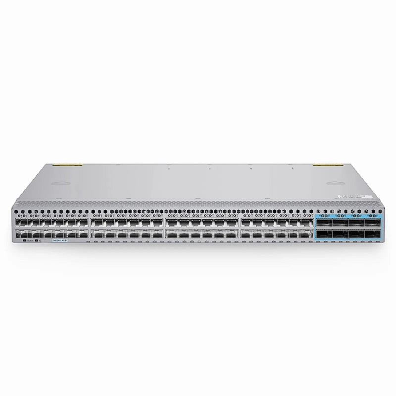 FyberOptix N8560-48BC, 48-Port Ethernet L3 Data Center Switch, 48 x 25Gb SFP28, with 8 x 100Gb QSFP28, Support MLAG/Stacking, Broadcom Chip, Front-to-Back Airflow