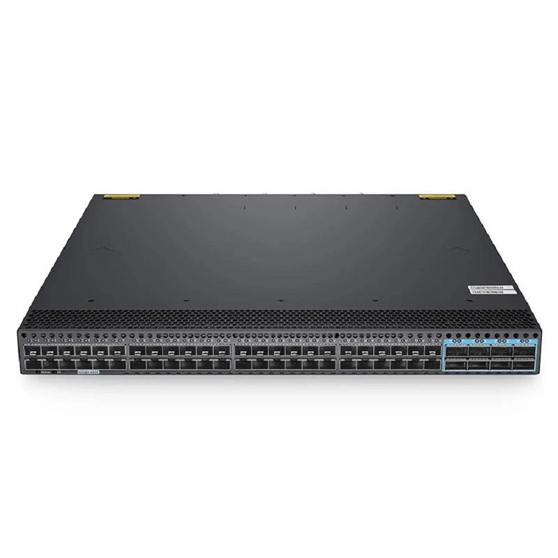 FyberOptix N5860-48SC, 48-Port Ethernet L3 Data Center Switch, 48 x 10Gb SFP+, with 8 x 100Gb QSFP28, Support MLAG/Stacking, Broadcom Chip, Dual AC PSUs, Front-to-Back Airflow