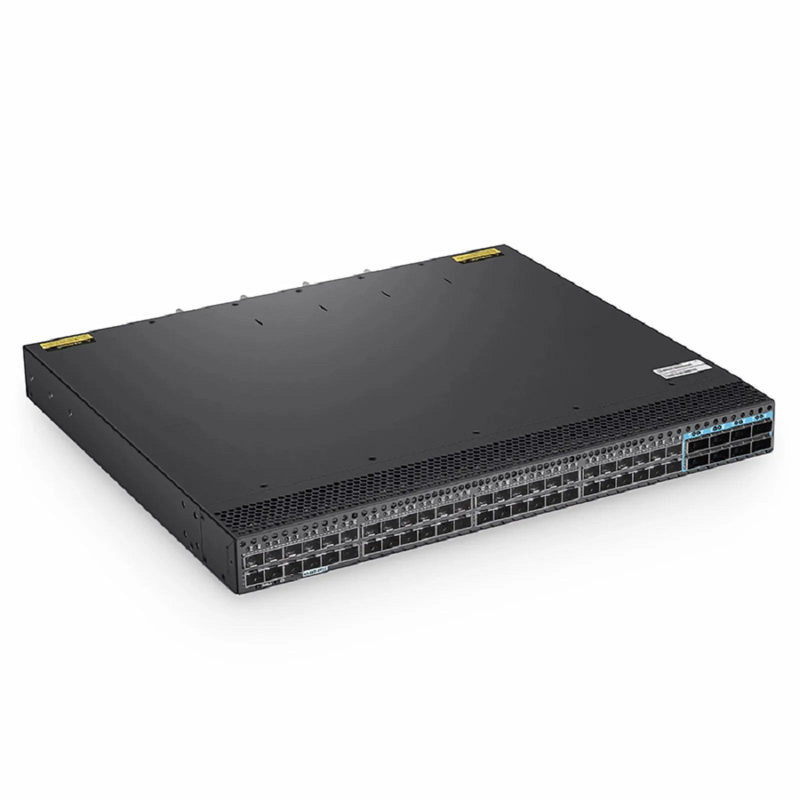 FyberOptix N5860-48SC, 48-Port Ethernet L3 Data Center Switch, 48 x 10Gb SFP+, with 8 x 100Gb QSFP28, Support MLAG/Stacking, Broadcom Chip, Dual AC PSUs, Front-to-Back Airflow