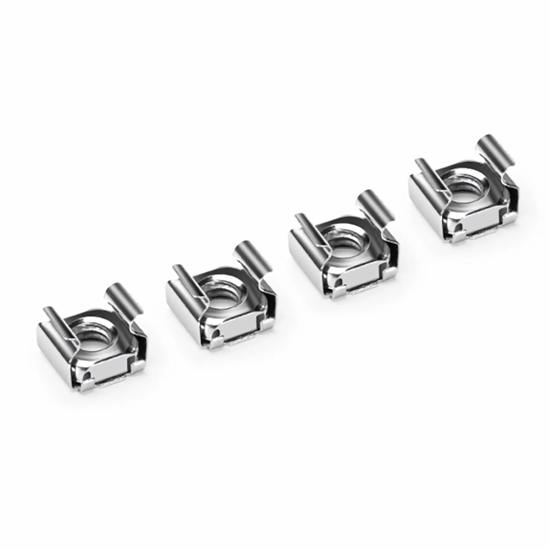 FyberOptix M6Ã—20mm Screw and Nut, Nickel-plated, Silver, 50pcs/Pack