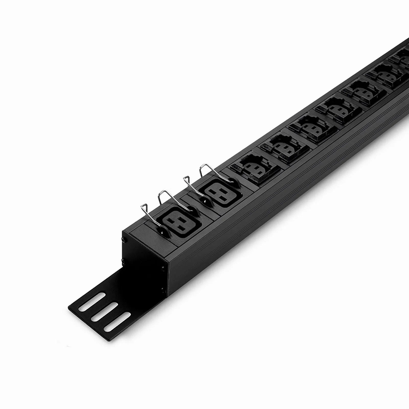 FyberOptix 7.36kW Single-Phase 32A/230V Metered Rack PDU, 20 x C13 & 4 x C19 Outlets, IEC309 32A 2P+E Plug, 10ft Cord, 0U Vertical