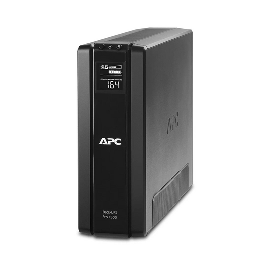 FyberOptix APC Back-UPS Pro, 1500VA/865W, 120V, 10 x NEMA 5-15R Outlets, AVR, LCD, 1 Replaceable Battery Module Included, Tower