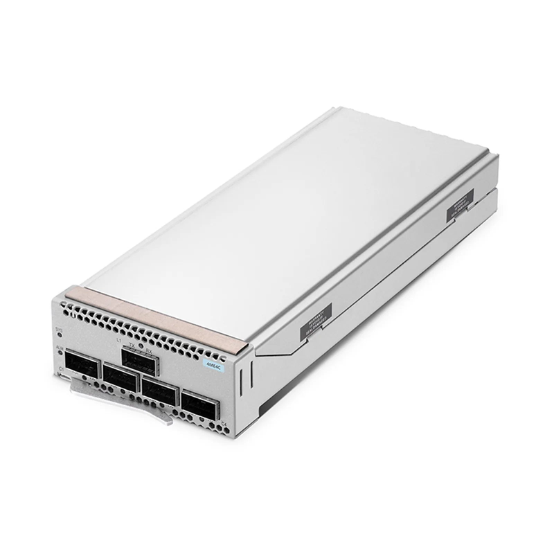 FyberOptix D6000 4ME4C 400G Muxponder, 4 x 100G QSFP28 to 1 x 400G QSFP-DD for D6000-CH1U Managed Chassis