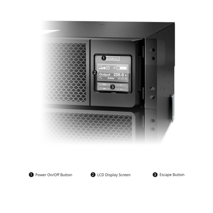FyberOptix APC Smart-UPS On-line, 8kVA/8kW, 208V, 6 x C13 & 4 x C19 Outlets, Network Card & SmartSlot, 4 Replaceable Battery Modules Included, Rack 6U/Tower Convertible