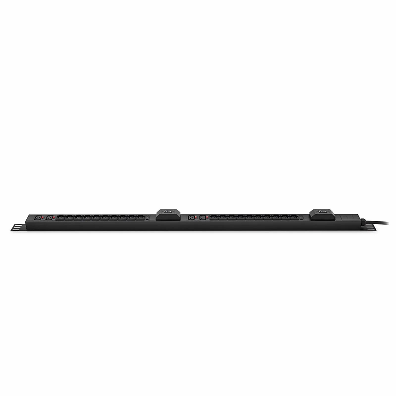 FyberOptix 7.36kW Single-Phase 32A/230V Basic Rack PDU, 20 x C13 & 4 x C19 Outlets, IEC309 32A 2P + E Plug, 10ft Cord, 0U Vertical