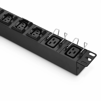 FyberOptix 1.92kW Single-Phase 16A/120V Basic Rack PDU, 6 x C13 & 2 x C19 Outlets, IEC320 C20 Plug, 10ft Cord, 1U Rack-Mount