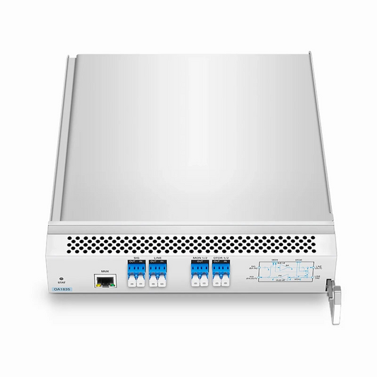 FyberOptix D7000 OA1835, DWDM EDFA Bidirectional Amplifier with PA 22-35dB and BA 8-18dB Gain, 21.5dBm Output for D7000 Series Managed Chassis, with Built in OSC, VOA