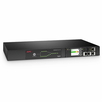 FyberOptix APCA® NetShelter Rack Automatic Transfer Switch, 1U, 15A, 100/120V, 2 5-15 IN, 10 5-15R OUT