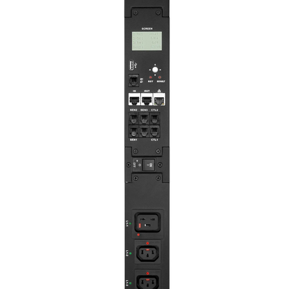 FyberOptix 23kW 3-Phase 32A/415V Switched Rack PDU, 21 x C13 & 3 x C19 Outlets, IEC309 32A 3P+N+PE Plug, 10ft Cord, 0U Vertical