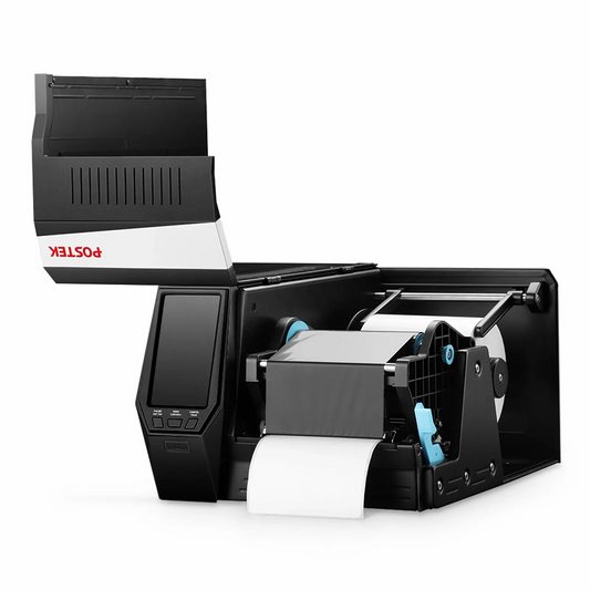 FyberOptix Postek GX3 Industrial Label Printer with HEATâ„¢, 4.5" Color LCD Touch Screen, 300dpi, 8ips Print Speed