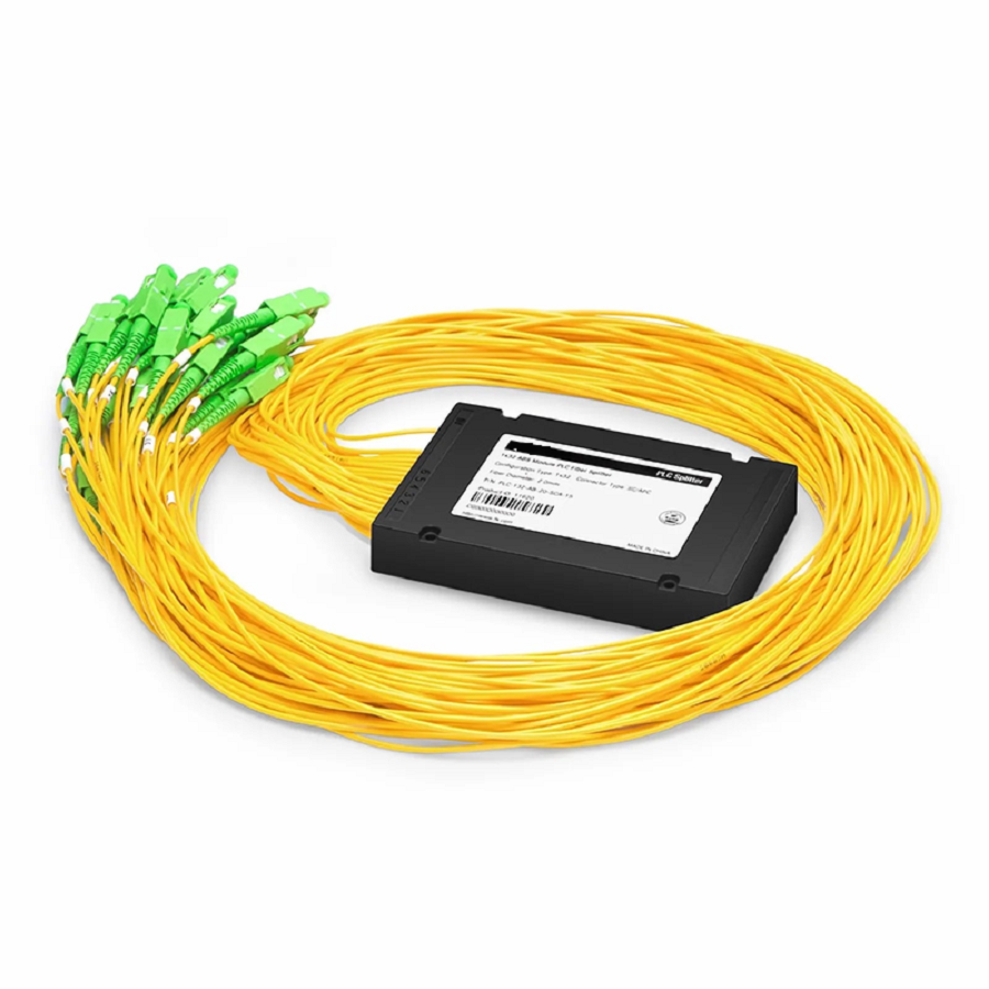 FyberOptix 1 x 32 PLC Fiber Splitter, Splice/Pigtailed ABS Module, 2.0mm, SC/APC, Singlemode