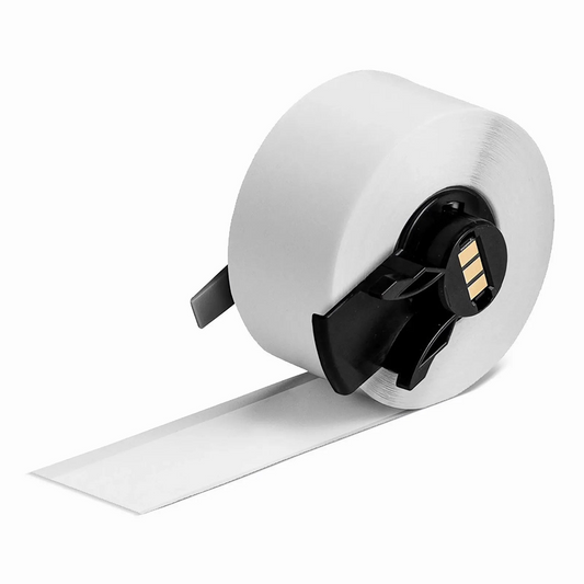 FyberOptix 1in.W x 600in.L Panel/Surface Labels for M611 Printer, Continuous Label/Roll, Black on White