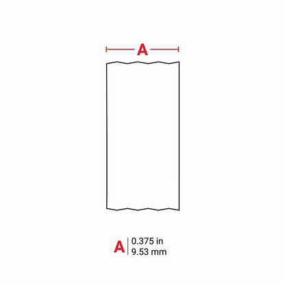 FyberOptix 0.375in.Wx 252in.L Panel Labels with Ribbon for M210 and M211 Printers, Black on White