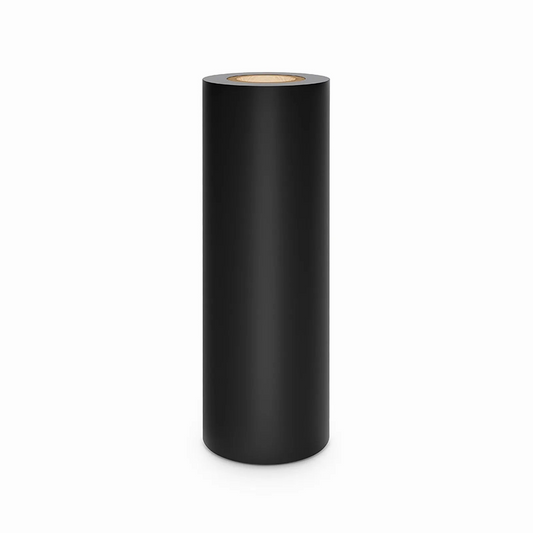 FyberOptix Thermal Transfer Wax/Resin Ribbon, 1"Core Ink Out, 1 Roll 4.33" x 984.25' (110mm x 300m), Black