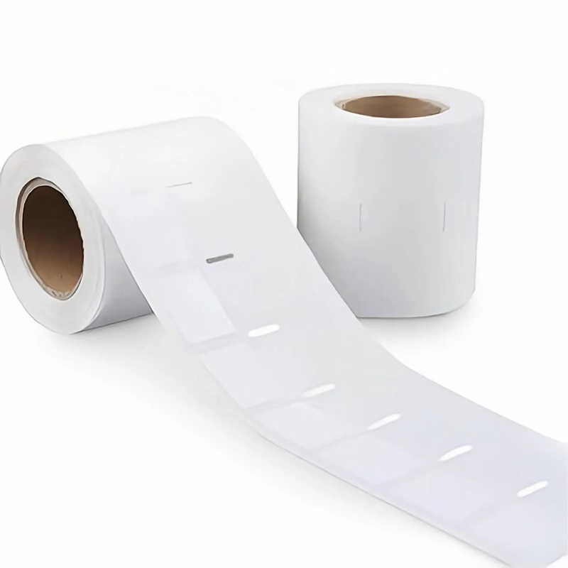 FyberOptix 0.75in.H x 1.75in.W Printable Self-laminating Labels, PET, White, 500Labels/Roll