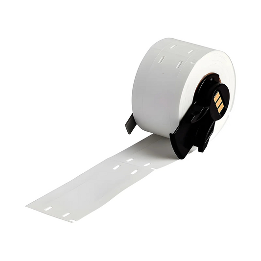 FyberOptix 3 in.H x 0.758 in.W Cable Tie Labels for M611 Printers, White, 100 Labels/Roll