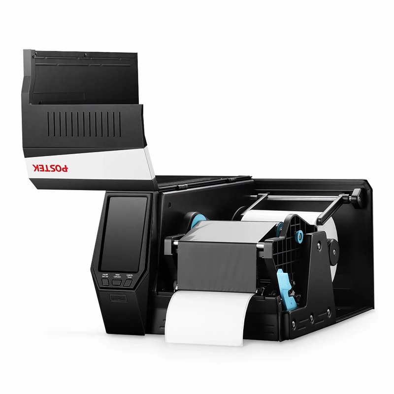 FyberOptix Postek GX3r RFID Industrial Label Printer with HEATâ„¢, 4.5" Color LCD Touch Screen, 300dpi, 8ips Print Speed