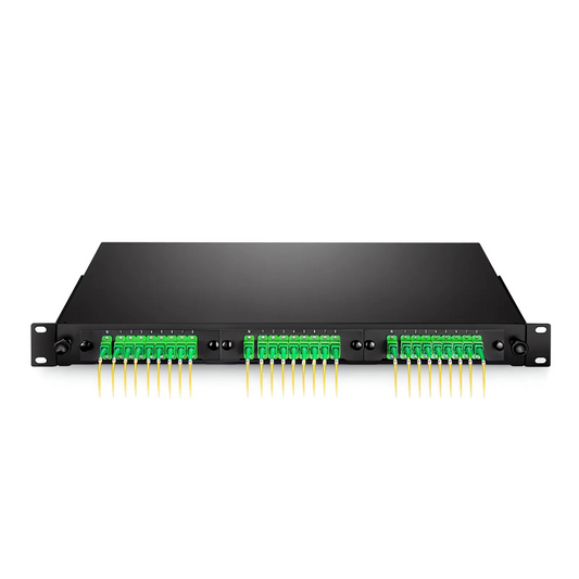 FyberOptix 1U Slide-Out Rack Mount LGX Fiber Enclosure Unloaded, Holds up to 3 LGX Cassette PLC Splitter