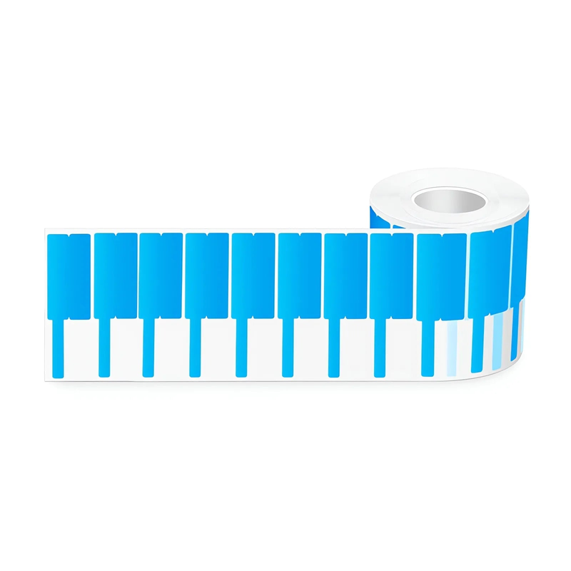 FyberOptix 1.02in.W x 3.31in.L Printable P-Flag Label, PET, Reel, Blue, 500Labels/Roll