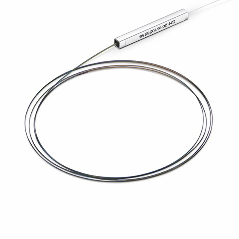 FyberOptix 1 x 4 PLC Fiber Splitter, Steel Tube, Bare Fiber 250ÃŽÂ¼m, No Connector, Singlemode