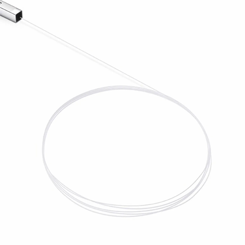 FyberOptix 1 x 4 PLC Fiber Splitter, Steel Tube, Bare Fiber 250ÃŽÂ¼m, No Connector, Singlemode