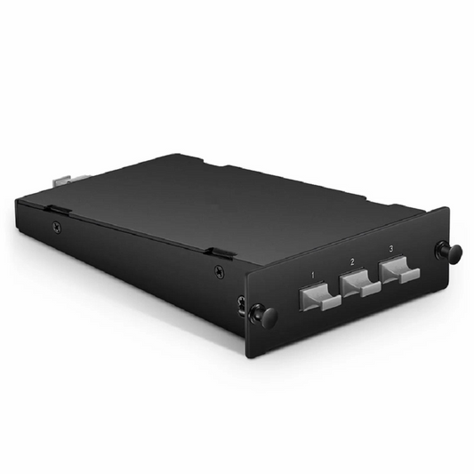 FyberOptix FHDâ„¢ MTPÂ®-MTPÂ® Conversion Cassette, 2 x MTPÂ®-12 (Male) to 3 x MTPÂ®-8 (Male), 24 Fibers, OM4 Multimode, Universal, 0.35dB Max.