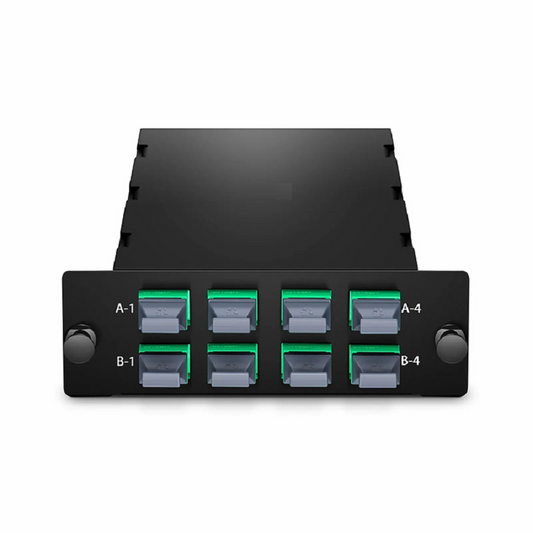 FyberOptix FHDâ„¢ 8 x MTPÂ®-8 Mesh Cassette, 64 Fibers OS2 Single Mode, Universal, 8 x 8F MTPÂ® to 8 x 8F MTPÂ® (Green), 0.35dB Max.