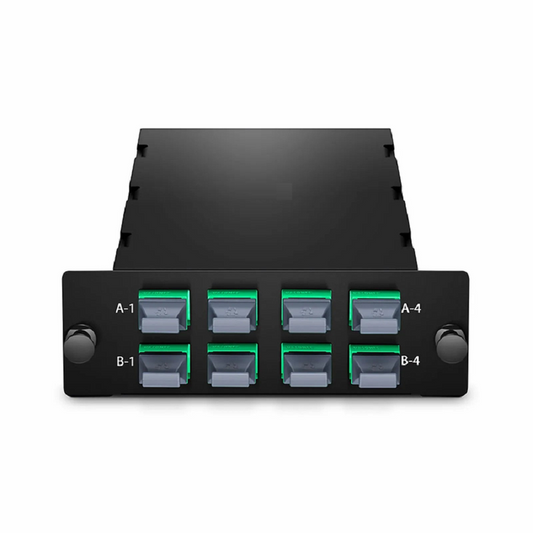 FyberOptix FHDâ„¢ 8 x MTPÂ®-8 Mesh Cassette, 64 Fibers OM4 Multimode, Universal, 8 x 8F MTPÂ® to 8 x 8F MTPÂ® (Aqua), 0.35dB Max.