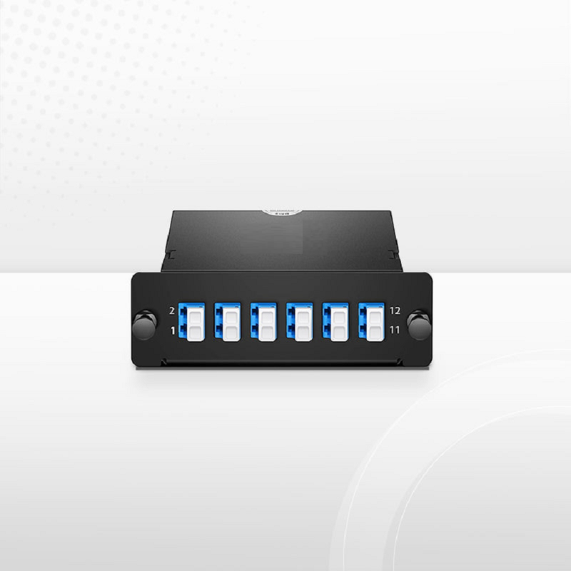FyberOptix FHDâ„¢ MTPÂ®-LC Cassette, OM5 Multimode, Type AF, 24 Fibers, 2 x MTPÂ®-12 (Male) to 12 x LC Duplex, 0.35dB Max.