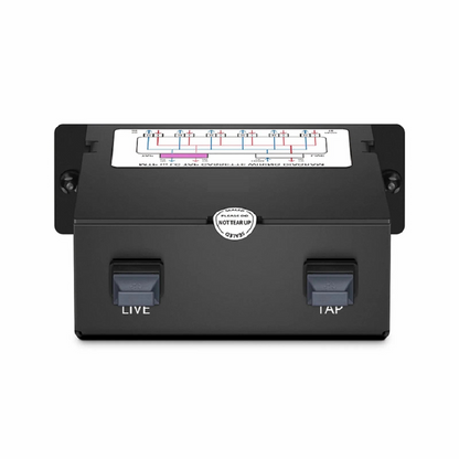 FyberOptix FHDA MTP® TAP Cassette, OS2 Single Mode, 2 x MTP®-8 Male Live Ports, MTP®-8 Male TAP Port, 50/50 Split Ratio (Live/TAP), 40/100G