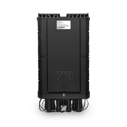 FyberOptix Universal Pre-Terminated Hub Box for Quick ODN, 1 Uncut Port, 8 SC/APC Adapters, Mechanical Seal, Supports 1:2/1:4/1:8 Mini Splitters, PP+GF, IP65, Wall/Pole/Aerial Mount, Indoor/Outdoor