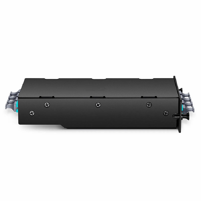 FyberOptix FHDâ„¢ 4 x MTPÂ®-8 Mesh Cassette, 32 Fibers OM4 Multimode, Universal, 4 x 8F MTPÂ® to 4 x 8F MTPÂ® (Aqua), 0.35dB Max.
