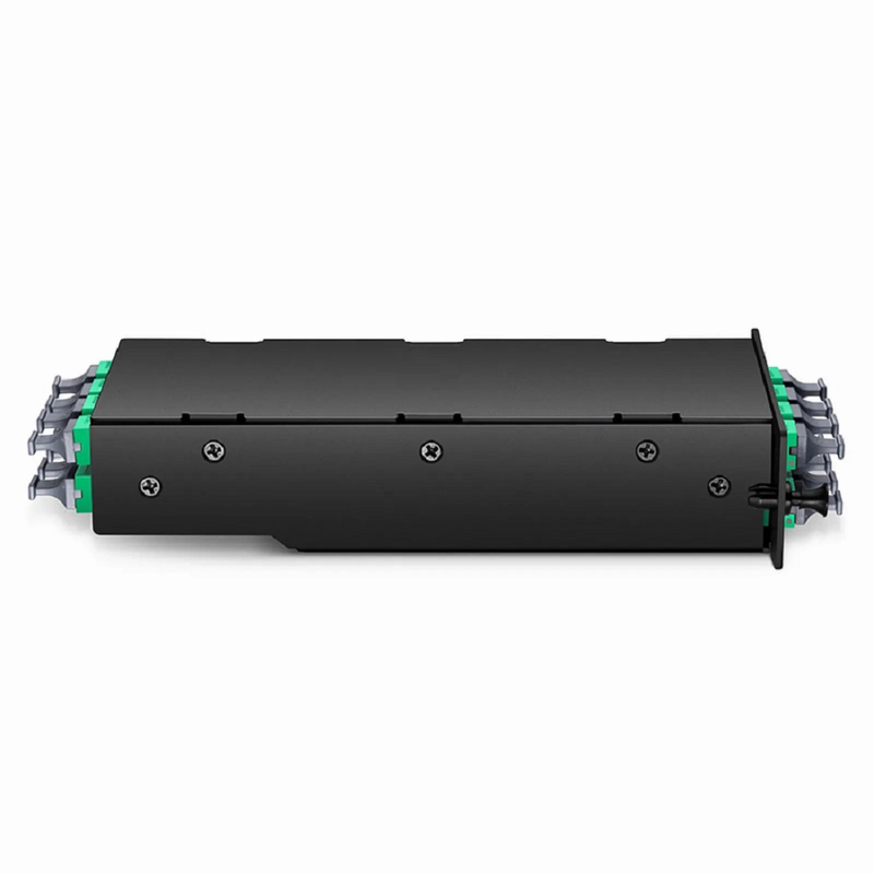 FyberOptix FHDA 8 x MTP®-8 Mesh Cassette, 64 Fibers OS2 Single Mode, Universal, 8 x 8F MTP® to 8 x 8F MTP® (Green), 0.35dB Max.