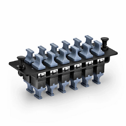 FyberOptix FHDA Fiber Adapter Panel, 24 Fibers OS2 Single Mode, 12 x LC UPC Duplex (Blue) Adapter, Ceramic Sleeve