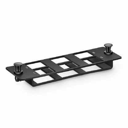 FyberOptix FHDA 6-Port Multimedia Copper/Fiber Modular Panel with 6 x Plastic Clips
